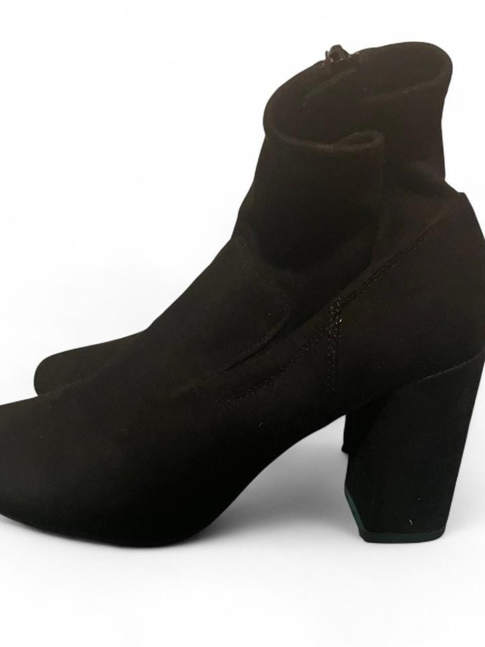 Aldo’s Women’s Black Stretch Sock Ankle Boots - Classic Block Heel